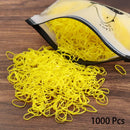 1000PCS Disposable Rubber Band Hairband For Children  Ponytail Hairs Ties Colourful Elastic Hair Bands Baby Hair Accessories