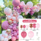 Macaron Pink Rose Balloon Garland Arch Kit Birthday Party Decorations Kids Latex Baloon Baby Shower Decor Globos