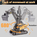 RC Excavator Dumper RC Car Toy 2.4G Remote Control Engineering Vehicle Crawler Truck Bulldozer Children Toys for Boys Kids Gifts