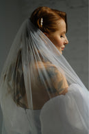 Long Tulle Wedding Veils One Layer With Comb White Ivory Bridal Veil for Bride Wedding Accessories