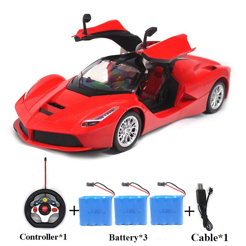 Large Size 1:14 Electric RC Car Remote Control Cars Machines On Radio Control Vehicle Toys For Boys Door Can Open 6066