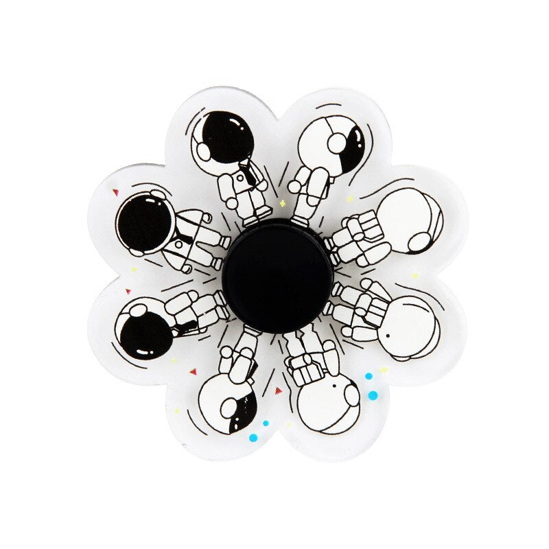 Fingertip Spinning Top Cartoon Animated Special Effects Dynamic-Running Fidget Spinner Rotating Hand Spinner Relieves Stress Toy