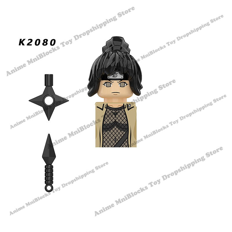 WM6109 Naruto blocks anime Sasuke Kakashi Madara Zetsu Might Guy Rock Lee mini action toy figures Assemble bricks toys kid gifts
