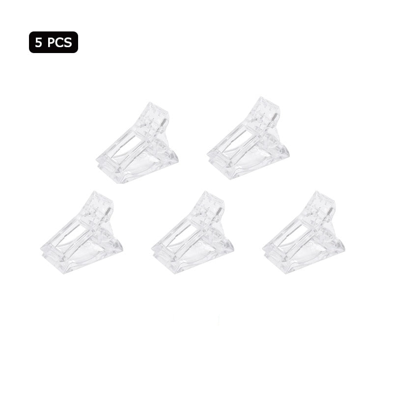 Acrylic Nail Clip Transparent Gel Quick Building Nail Tips Clips Fingernail Extension UV Clamps Manicure Art Builder Tools Set