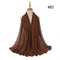 Hijab Scarf 72*175cm Plain Chiffon Scarves For Women Muslim Fasion Islam Clothing Headscarves Shawl For Ladies Headwrap Ramadan