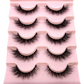2022 New 5 pairs natural false eyelashes fake lashes long makeup 3d mink lashes eyelash extension mink eyelashes short eyelashes