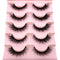2022 New 5 pairs natural false eyelashes fake lashes long makeup 3d mink lashes eyelash extension mink eyelashes short eyelashes