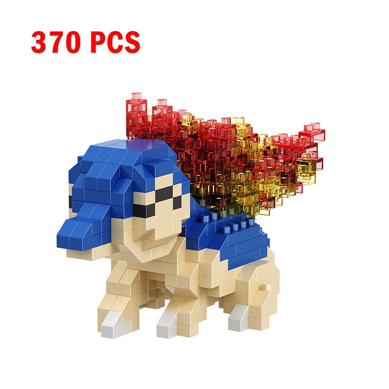 Pokemon Small Building Pokemon Blocks Small Cartoon Picachu Animal Model Education Game Graphics Pokemon Toys For Kids Birthday