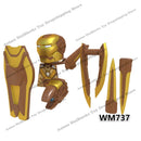 XP193 D009 WM718 Mark suit Disney anime movie figurine dolls mini plastic action toy figures Assemble blocks Christmas gifts