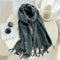 Luxury Plaid Scarf Winter Warm Cashmere Women Long Pashmina Foulard Female Scarves Lady Tassel Shawl Wraps 2022 Design New