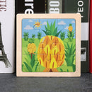 11X11CM Kids Wooden Puzzle Toy Vehicle Animal Jigsaw Cartoon Animal Traffic Tangram Toys Educational Toys Puzzles for Kids Gifts