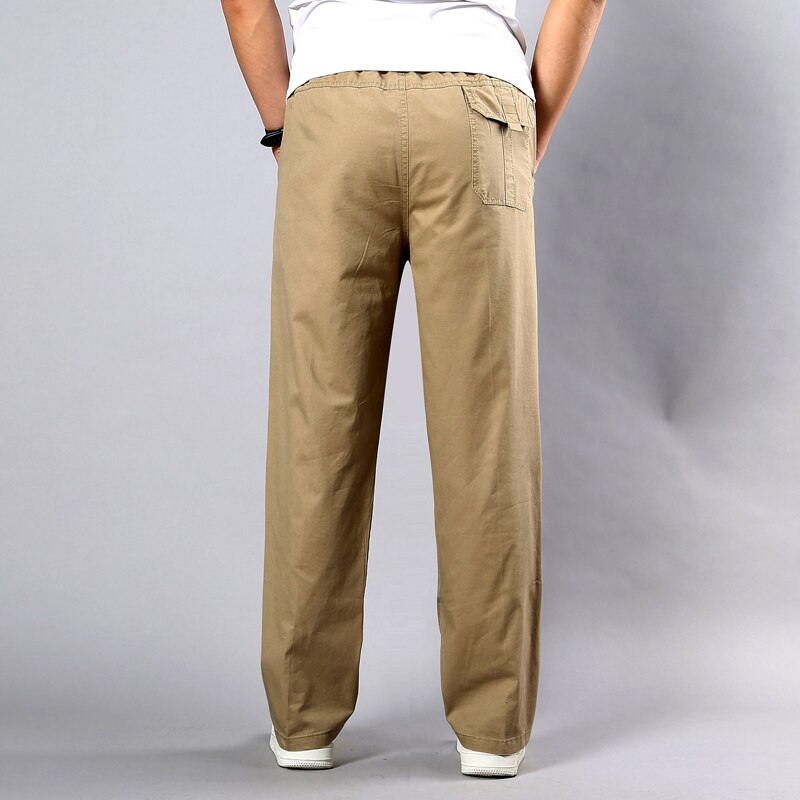 Loose Straight men pants summer Tactical Cargo Pants Multiple Pockets Fitness Work Male Trousers Streetwear Big Size 5XL