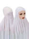 Instant Hijab With Cap Heavy Chiffon Jersey Hijab For Women Veil Muslim Fashion Islam Hijab Cap Scarf For Muslim Women Headscarf