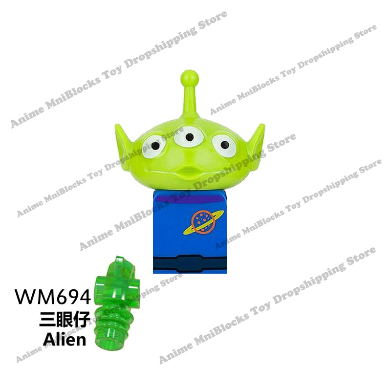 Disney Mini Action Toy Figures Building Blocks Cartoon dolls Toy Story Mickey Mouse Winnie The Pooh Frozen Stitch Donald Duck