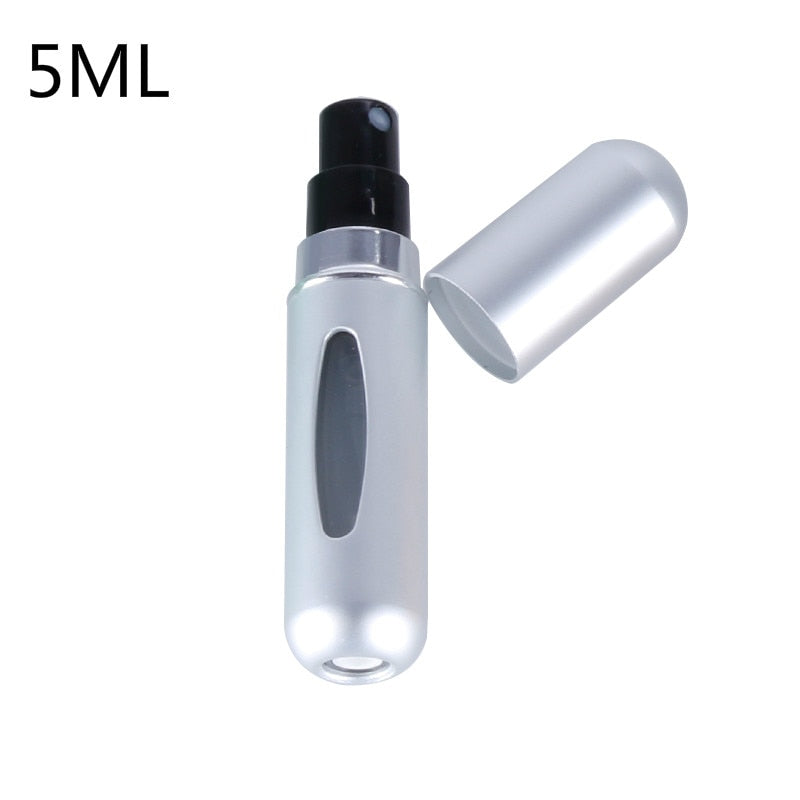 5ML/8ML Mini Small Perfume Refillable Bottle Portable Aluminum Atomizer Travel Refill Perfume Spray Bottle Cosmetic Container
