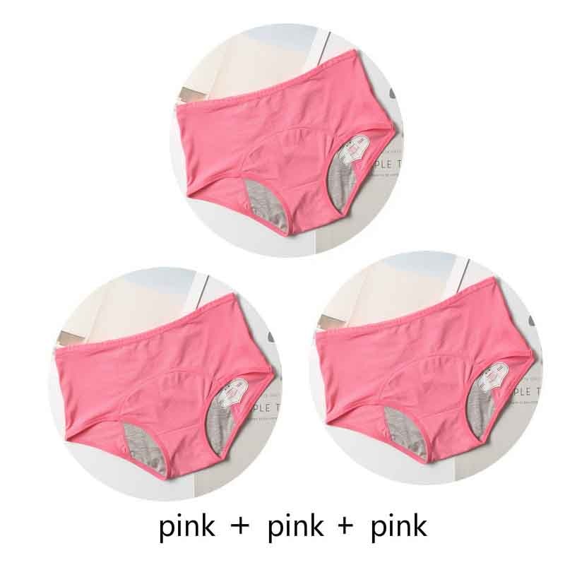 3pcs Leak Proof Menstrual Panties Physiological Pants Women Underwear Period Comfortable Waterproof Briefs