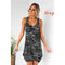 S-8XL Camouflage Women&#39;s Dress Casual U-neck Sleeveless Dress A-line Skirt Beach Dress Party Dress Racer Back Dress