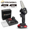 4 Inch 88VF 1080W Mini Electric Saw Chain Saw With 1/2 Battery Rechargeable One-handed Woodworking Pruning Garden Tool EU Plug