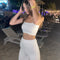 Fashion Summer Sexy Bras for Women Push Up Lingerie Ice Silk Seamless Word Sling Female Tube Top 2022 White Bralette Top Tanks