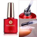 MSHARE 10ml Milky White Builder Nail Extension Gel Self leveling Nails Quick Building Clear Pink Nail Tips UV Led Gel Soak Off