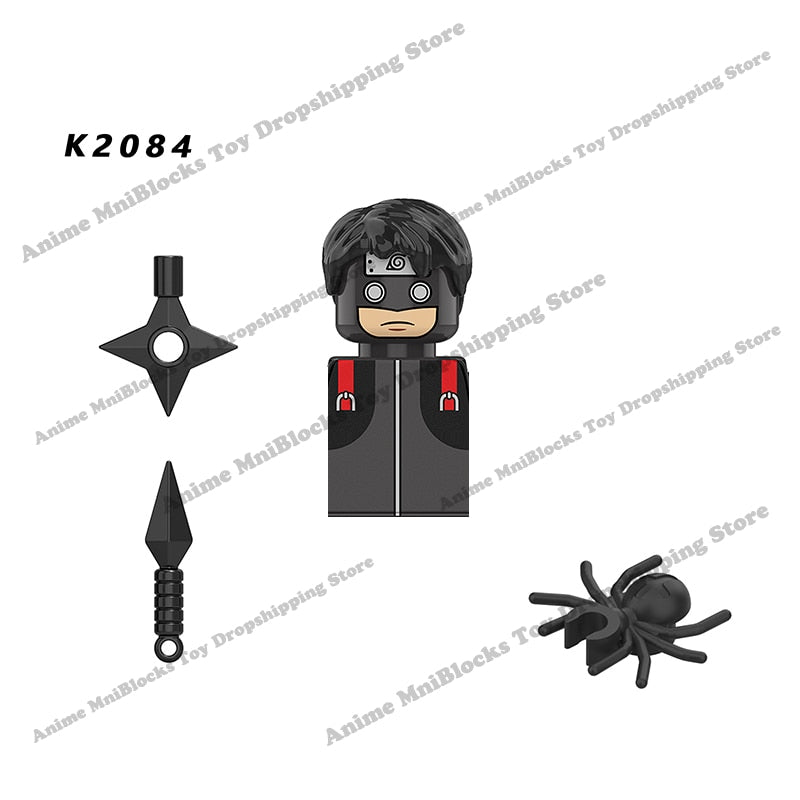 WM6109 Naruto blocks anime Sasuke Kakashi Madara Zetsu Might Guy Rock Lee mini action toy figures Assemble bricks toys kid gifts