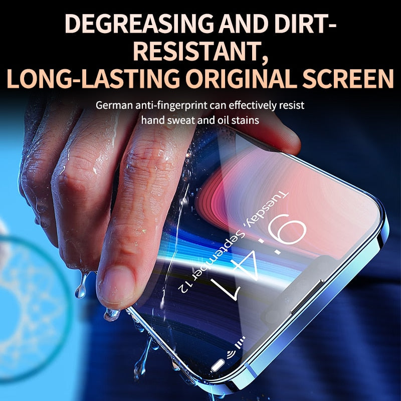 3Pcs Tempered Glass on For iphone 14 13 12 11 PRO MAX Mini Screen Protector Protective Glass On iphone X XR XS SE 14 Plus Glass