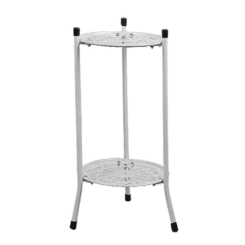 Two-Layer Elegant Metal Plant Stand Shelf Potted Plant Holder Modern Tall Plant Pot Stands for Indoor Outdoor Decor
