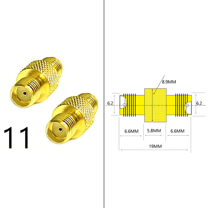 DexMRtiC SMA Male / Female RF Coax Adapter Connector Straight Right Angle T Type Splitter Goldplated NEW Wholesale