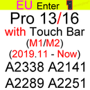 Keyboard Cover for Macbook Air 13 M2 Pro 13 M1 14 Max 15 16 Bar ID 17 Retina 11 Silicone Protector Skin Case A2337 A2442 A2681