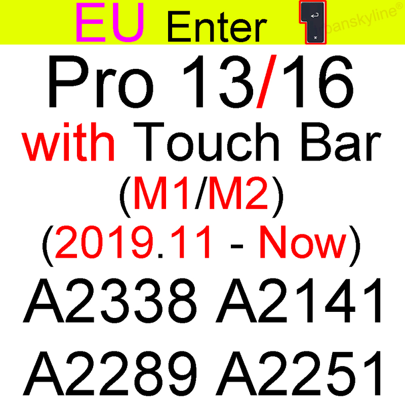 Keyboard Cover for Macbook Air 13 M2 Pro 13 M1 14 Max 15 16 Bar ID 17 Retina 11 Silicone Protector Skin Case A2337 A2442 A2681