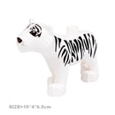 Big Size Building Blocks Cat Dog Pig Rabbit Model Accessories Compatible Bricks Farm Animals Set Assemble Education Toys For Kid