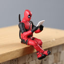 Car Ornament Disney Marvel X-Men Deadpool 2 Action Figure Sitting Lying Posture Model Anime Mini Doll PVC Figurine Toys