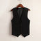 Summer V-Neck Vest Women Thin Loose Waistcoat Single Breasted Sleeveless Blazer Feminino Short Slim Veste Femme Tide XXXL