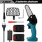 21V Portable Mini Electric Pruning Saw Rechargeable chainsaws Wood Spliting Chainsaw Woodworking Tool for Orchard Branch Clip