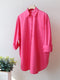 Basic Candy Colors Shirt Women&