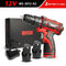 WOSAI 12V Max Electric Screwdriver Cordless Drill Mini Wireless Power Driver DC Lithium-Ion Battery 3/8-Inch 2-Speed