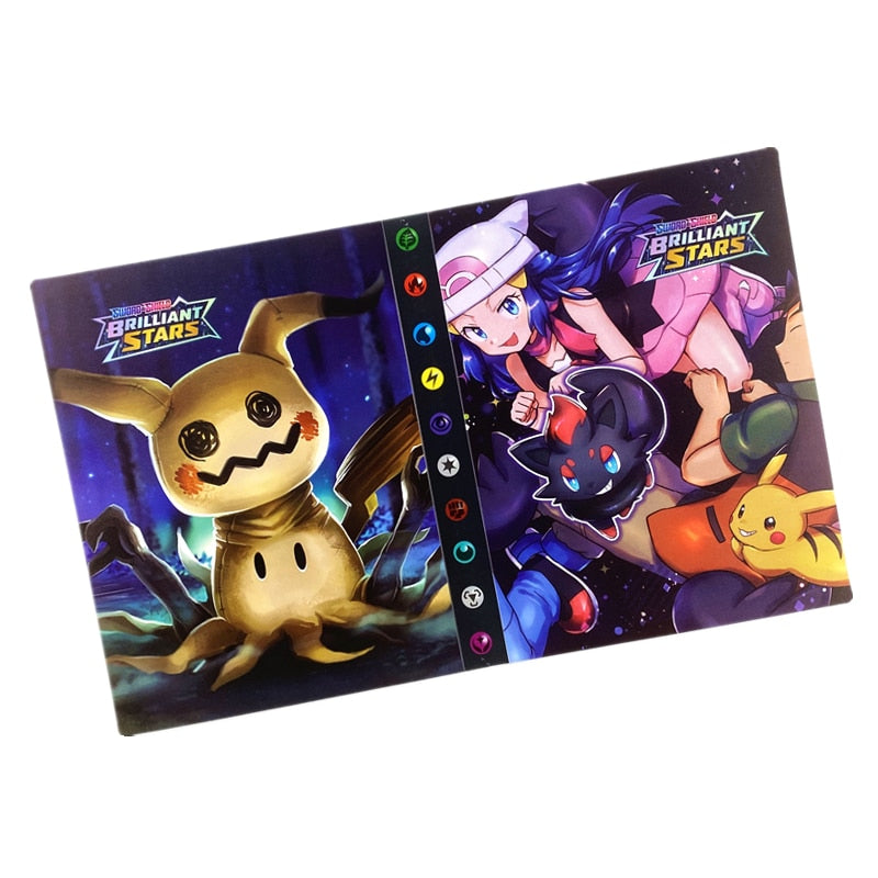 240 Cards Pokemon Album Book Collection Holder Pocket Anime Map Game Card Binder Folder Top Loaded List Toy Gift For Kids
