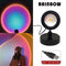 16 Colors Sunset Projector Lamp Rainbow Atmosphere Led Night Light for Home Bedroom Coffe Shop Background Lamp Light