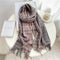 Luxury Plaid Scarf Winter Warm Cashmere Women Long Pashmina Foulard Female Scarves Lady Tassel Shawl Wraps 2022 Design New