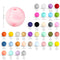 12mm 20pcs Silicone Baby Beads Round Teether Teething Beads DIY Pacifier Chain Necklace Pendant Toys BPA Free Baby Accessories