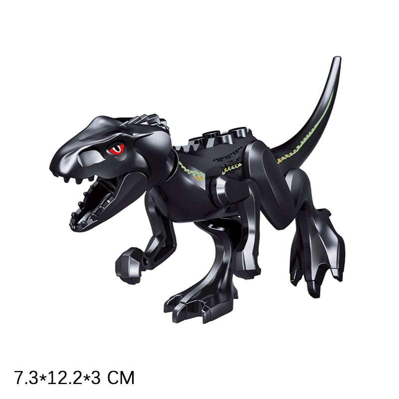 Jurassic Dinosaurs Building Blocks Indominus Rex DIY Tyrannosaurus Action Figure Models Children Toys Animals Gifts