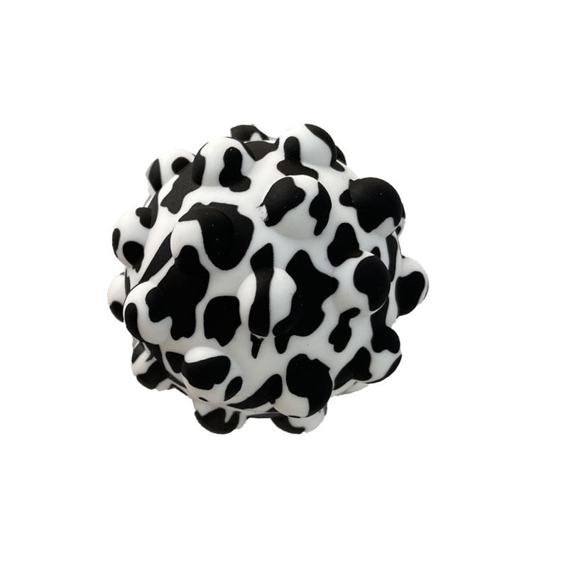 Rainbow Ball Push Bubble Antistress Cube Decompression Toys Squeeze 3D Elastic Ball Stress Relief Sensory Toy For Kids Gift