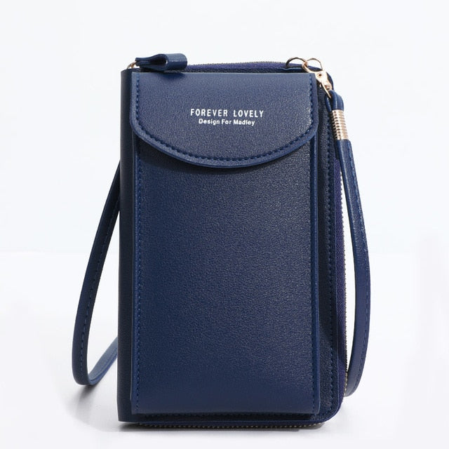 Fashion Cellphone Shoulder Bag Women PU Leather Crossbody Bag 2022 New Handbag Card Holder Messenger Bag Flap Wallet