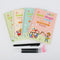 4 Books + Pen Magic Copy Book Free Wiping Children&#39;s kids Writing Sticker Practice English Copybook For Calligraphy Montessori