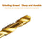 1-6pc M3 M4 M5 M6 M8 M10 Tap Drill Bits 1/4 Hex Shank Machine Hand Taps Titanium Coated HSS Drilling Tap Bits Thread Screw Tools