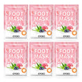 PUTIMI 6packs Exfoliating Foot Mask Feet Peeling Mask Spa Socks Smooth Dead Skin Remover Moisturizing Whitening Foot Mask