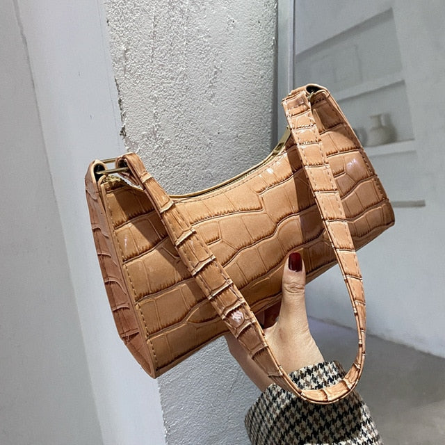 Fashion Exquisite Shopping Bag Retro Casual Women Totes Shoulder Bags Female Leather Solid Color Chain Handbag for Women 2022