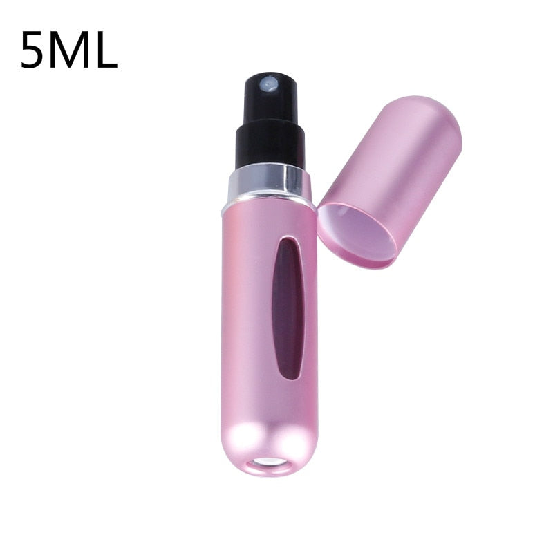 5ML/8ML Mini Small Perfume Refillable Bottle Portable Aluminum Atomizer Travel Refill Perfume Spray Bottle Cosmetic Container