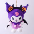 Sanrio 10cm Kuromi My Melody KT Cat PC Dog Hello Kitty Keychain  Anime Plush Figure Pendant Accessories Cute Animals Toys