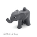 Big Size Building Blocks Cat Dog Pig Rabbit Model Accessories Compatible Bricks Farm Animals Set Assemble Education Toys For Kid